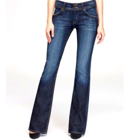 Hudson Signature Bootcut Flare Jeans Flap Back Pockets - Picture 15 of 15